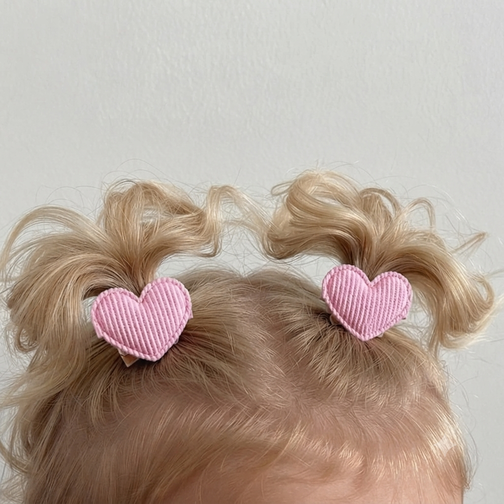 Kit Hair Clips Clip Corações
